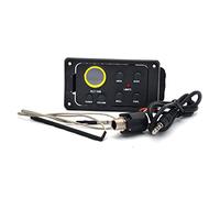 KERREY 4 Band Eq. Pickup del Preamplificatore Dell'equalizzatore con Sintonizzatore A Schermo Rotondo per Chitarra 36 E 38 Chitarra Nera Pickup Chitarra Acustica (Color : Standard Output)