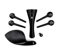 KERREY 5 Corde Ebony Legno Viola Accessori Accessori Parti Targhetto + Tuning Pegs + Endpins + Chin Riposo Accessorio Violin