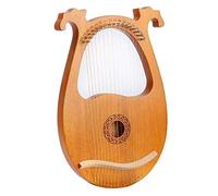 KERREY Arpa a Lira in Legno 16 Stringa in Legno Harp Wood Wood Mahogany Lyre Harp con Chiave di Tuning per Gli Amanti della Musica Principianti