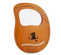 KERREY Arpa a Lira in Legno 19 Corde in Mogano Lyre Harp Strumento A Corda con Chiave Tuning per Gli Amanti della Musica Principiante (Color : Chocolate)