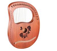 KERREY Arpa a Lira in Legno 19 String Lyre Harp Mahogany Lyre Harp con Chiave di Tuning per Bambini E Adulti Bbeginner Music Lovers