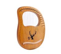 KERREY Arpa a Lira in Legno 19 Stringa Metallica in Legno Mogano in Legno Lyre Harp Strumento A Corda Musicale con Chiave A Tuning E Stringhe di Ricambio