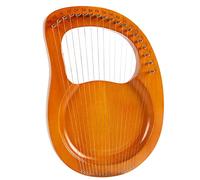 KERREY Arpa a Lira in Legno 19 Stringhe Musica in Legno Mahogany Lyre Harp Strumento Musicale con Chiave di Tuning E Stringhe di Ricambio