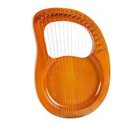 KERREY Arpa a Lira in Legno 19 Stringhe Musica in Legno Mahogany Lyre Harp Strumento Musicale con Chiave di Tuning E Stringhe di Ricambio