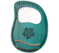 KERREY Arpa a Lira in Legno Arpa Lyre Mahogany 16 String Harp con Chiave A Toni Adatto per Amanti della Musica Bambini E Adulti