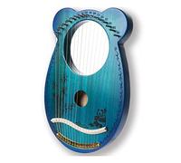 KERREY Arpa a Lira in Legno Arpa Lyre Mahogany 16 String Harp Mini Portable Harp Stew Strument Strumento con Leva di Sintonizzazione per Principianti