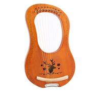 KERREY Arpa a Lira in Legno Lyre Harp 10 String Wood Harp in Solid Mahogany Wood Lyre Harp con Chiave di Sintonizzazione per Principianti Melomani