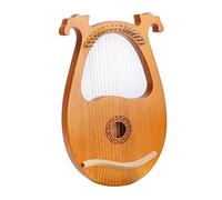 KERREY Arpa a Lira in Legno Lyre Harp 16 String Wooden String Harp in Legno Massello Mahogany Lyre Harp con Chiave di Tuning per Gli Amanti della Musica Principianti