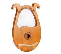 KERREY Arpa a Lira in Legno Mahogany Lyre Harp con Chiave di Tuning 16 String Lyre Harp per Bambini E Adulti Bbeginner Music Lovers