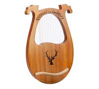 KERREY Arpa a Lira in Legno Mahogany Wood Harp 16 String 16 Tone Harp Portable Lyre Strumento Musicale Regalo per Bambini E Freni