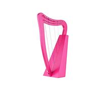 KERREY Arpa a Lira in Legno Strumento di Corda in Legno di Lyre Harp A 15 Corde con Cinturino per Carry Cinghia Panno di Pulizia Pickup Chiave per Principianti (Color : Magenta)