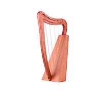 KERREY Arpa a Lira in Legno Strumento di Corda in Legno di Lyre Harp A 15 Corde con Cinturino per Carry Cinghia Panno di Pulizia Pickup Chiave per Principianti (Color : Burlywood Color)