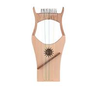 KERREY Arpa a Lira in Legno Strumento Musicale Fai da Te Harp Lyre 10 Stringhe Arpes 10 Corde in Legno Lisci in Legno in Nylon in Nylon Abete Rosso Abete Rosso Palmare