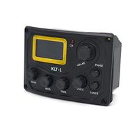 KERREY Basso per Chitarra Acustica A 4 Band Eq. Equalizzatore con Il Pickup della Chitarra del Sintonizzatore della Procedura Digitale Pickup Chitarra Acustica