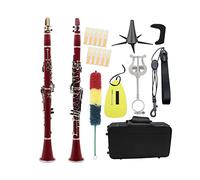 KERREY clarinetto Professionale Clarinetto 17 Tasti BB Tono clarinetto Professionale Tubo Nero (Color : Style 5 Set)