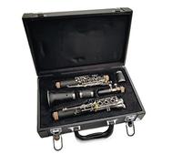 KERREY clarinetto Professionale Clarinetto C Tune Tasti in Legno di Ebano O Placcati in Bachelite con Bocchino (Color : Ebony Wood)