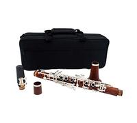 KERREY clarinetto Professionale Clarinetto EB Tone Redwood CLARINETTO (Color : Silver Plated Keys)