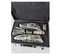 KERREY clarinetto Professionale Clarinetto Professionale C Tune in Legno di Ebano O Tasti Placcati in Bachelite con Bocchino (Color : Ebony Wood)