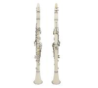 KERREY clarinetto Professionale Colore Bianco Clarinetto A 20 Tasti in SIB Clarinetto A 17 Tasti in SIB Strumento A Fiato (Color : 17Key White)