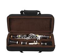KERREY clarinetto Professionale New EB 17 Keys Clarinetto Professionale Clarinetto in Legno di Ebano Chiave Argentata (Color : Light Grey)