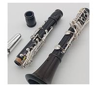 KERREY clarinetto Professionale Strumento Clarinetto Accordatura C Tubo Nero Bachelite (Color : Ebony)