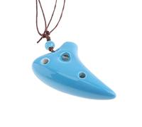 KERREY Collana A 6 Fori Mini Alto Tone C Ocarina Strumento per Ocarina in Ceramica con Corda per Appendere 4 Colori Opzionali Ocarina Professionale (Color : 04)