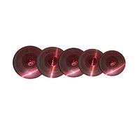 KERREY Crimson Low Volume Cymbal 5 Pezzi di 14 '' Hihat +16 '' Crash +18 '' Crash +20 '' Guida per La Pratica Piatto Crash