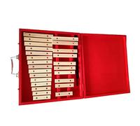 KERREY Glockenspiel Percussioni Xilofono Professionale con Piastra in Alluminio A 25 Toni Strumenti per L'insegnamento della Musica Professionale Pianoforte A Bussare A Mano