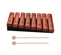 KERREY Glockenspiel Strumento Musicale Xilofono in Legno A 8 Note, Musica A Percussione, Carillon A Percussione con 2 Mazze (Color : 01)