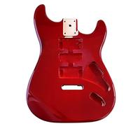 KERREY Guitar Body Electric Guitar Body Poplar Wood per St Guitar Barrel Guitar Body Body Fai da Te Corpo Corpo Chitarra incompiuto (Color : Crimson)