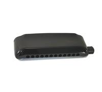 KERREY Harmonica pour Étudiants Armonica cromatica 12 Fori Arpa ABS Pettine Piastra di Copertura Organo a Bocca Ance in Ottone Strumenti Musicali Professionali(Black)
