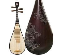 KERREY Liuto Cinese in Legno Duro Pipa Strumento Musicale Sea of Music Hardwood Bone Flower per Principianti per Giocare A Liuto