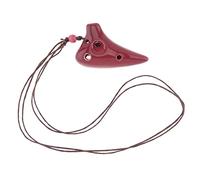 KERREY Mini 6 Fori Alto Tone C Collana Ocarina Strumento Ocarina in Ceramica con Corda per Appendere 4 Colori Ocarina Professionale (Color : 04)