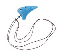 KERREY Mini 6 Fori Alto Tone C Collana Ocarina Strumento Ocarina in Ceramica con Corda per Appendere 4 Colori Ocarina Professionale (Color : 01)