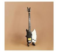 KERREY Mini Chitarra Elettrica in Legno Modello Chitarra in Miniatura Strumento Musicale Home Office Ornamenti Decorativi Mini Ornamenti per Strumenti Musicali (Color : 01)