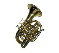 KERREY Mini Tromba Professionale in SIB Ottone Standard Tromba Tascabile Professionale in Oro Laccato Tono BB Mini Trumpet