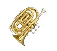 KERREY New Palm Trumpet Tromba Portatile Cornet Tascabile in Si Bemolle Strumento in Ottone Mini Trumpet