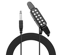 KERREY Pickup per Chitarra Acustica Clip-on Guitar Pick Up Transducer con Connettore da 1/4 di Pollice 2,9 Metri Cable Pickup Chitarra Acustica