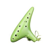KERREY Professional Ocarina 12 Hole Alto Ocarina Flute with Bag Lanyard Portable Woodwind Instruments Ocarina Professionale (Color : 01)