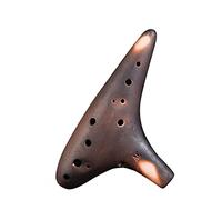 KERREY Professional Ocarina 12 Hole Alto Ocarina Flute with Bag Lanyard Portable Woodwind Instruments Ocarina Professionale (Color : 02)