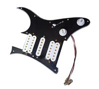 KERREY Professionale Battipenna precablati Aggiorna Il Set di Battipenna per Chitarra HSH Precablato con Cablaggio per Saldatura Pickup Alnico V Bianco