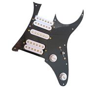 KERREY Professionale Battipenna precablati Pickguard HSH Caricato Precablato Bianco Humbucker Alnico Pickup Set di Imbracature per Saldatura per for RG Chitarra