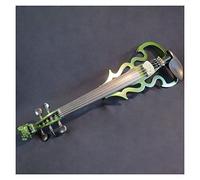 KERREY Professionale Violino Drago Intagliato A Mano in Legno Massello Scroll 5 Corde 4/4 Violino Elettrico Strumento Musicale Tastiere in Parte in Ebano