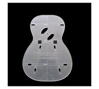 KERREY Strumento liutai Chitarra Modello Acrilico per Chitarra Ukulele da 23 Pollici, Piccola Chitarra A Quattro Corde, Forma dello Stampo, Foro Sonoro, Posizione del Raggio Sonoro (Color : 1)