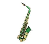 KERREY Strumento Musicale A Fiato per Sassofono Intagliato A Conchiglia in MIB Alto Verde Bianco Studente principiante di Sassofono