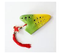 KERREY Strumento Musicale Professionale per Ocarina Tono Do Alto Ocarina in Ceramica Tono AC Serie Cielo Stellato Professionale A Tre Tubi Ocarina Professionale (Color : 02)