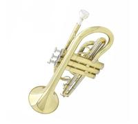 KERREY Strumento Tromba Cornetta in Si Bemolle Tromba Tascabile in Ottone Tromba in Acciaio Inossidabile Standard Strumento Musicale Professionale