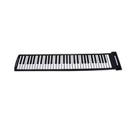 KERREY Tastiera Elettrica Pieghevole Mini Portatile 61 Tasti Piano di Roll-up Flessibile USB Midi. Strumento per Tastiera per Pianoforte A Mano Tastiera Elettronica