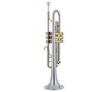 KERREY Tromba B-Tune Strumento in Ottone Tromba in Rame Bianco Test di Livello per Principianti Che Suona Studenti Adulti Standard Tromba
