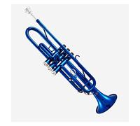 KERREY Tromba Professionale in Si Bemolle Principiante Tromba A Tre Toni Vernice Blu Spruzzatura Strumento Tromba Standard in Ottone Standard Tromba